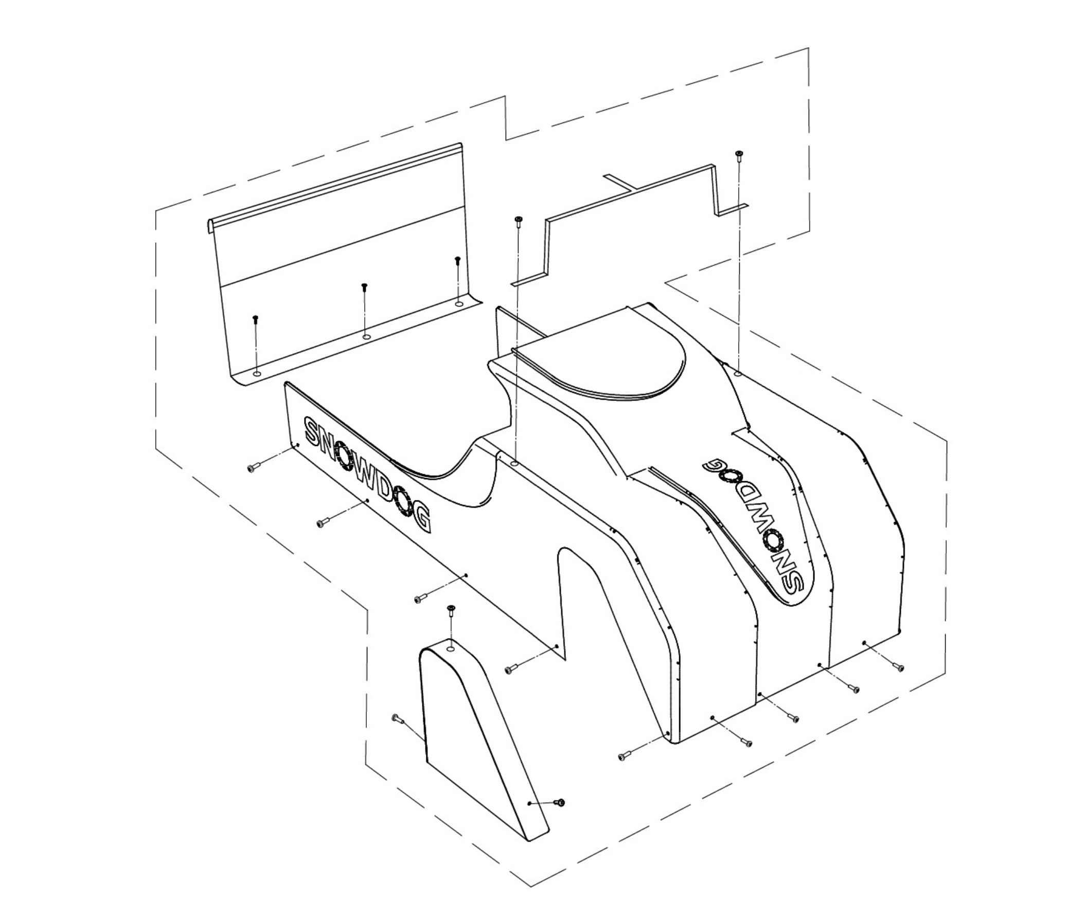 Replacement Cover Kit for Standard 13HP Snowdog