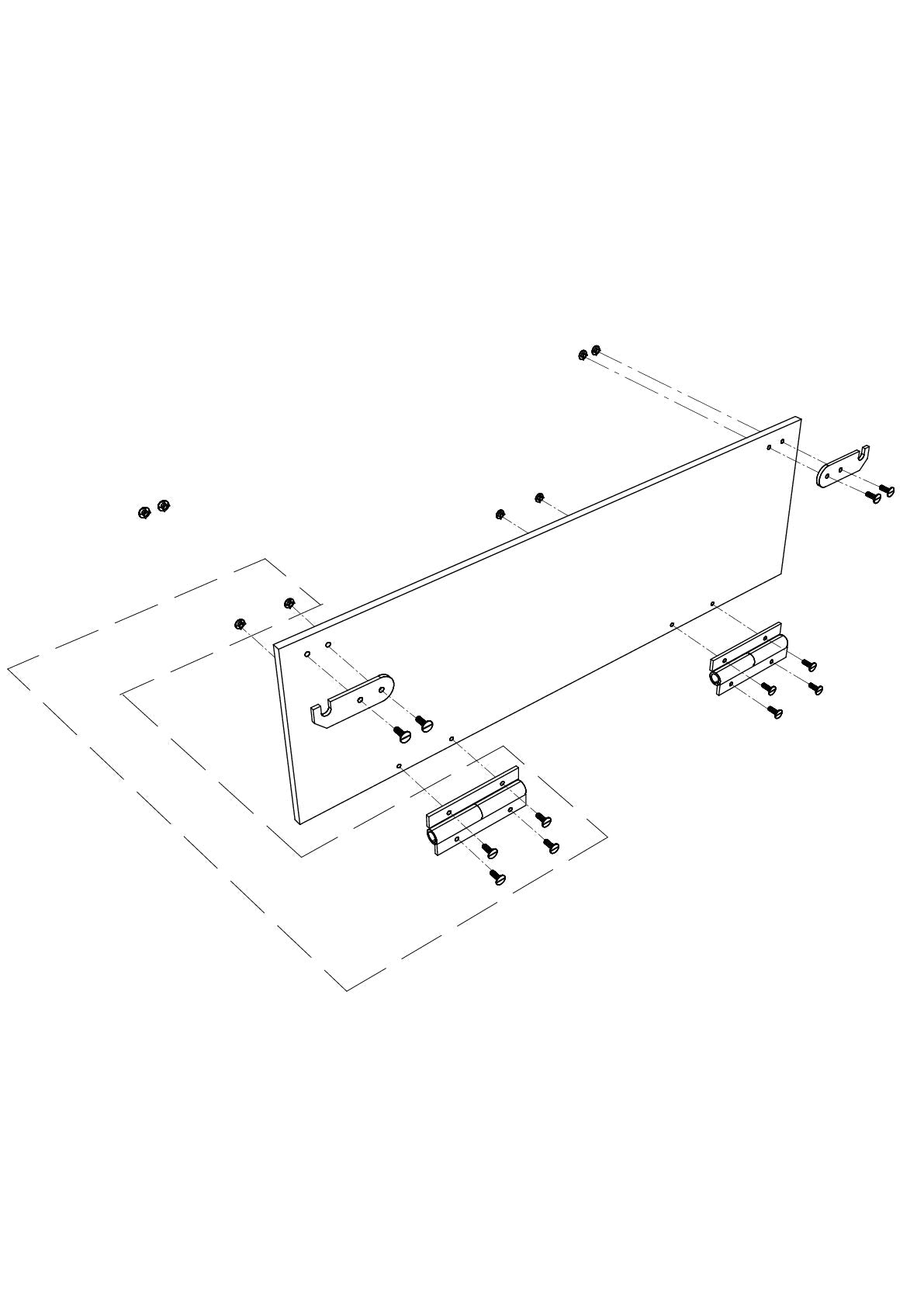 Hinge Assembly for Cargo Trailer